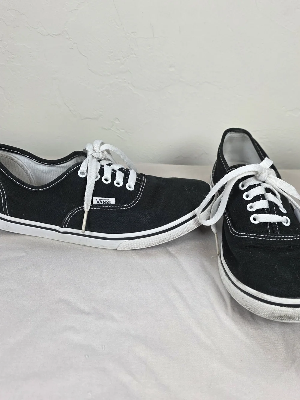 Vans Authentic Black Canvas Sneakers Size 7.5 Women